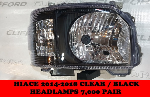 CLEAR /BLACK HEADLAMPS 